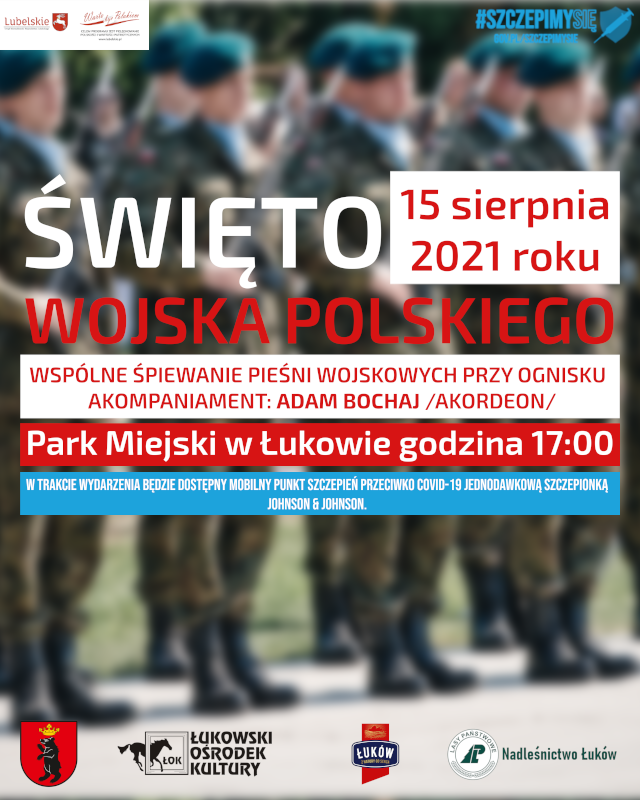Pieśni wojskowe w parku miejskim