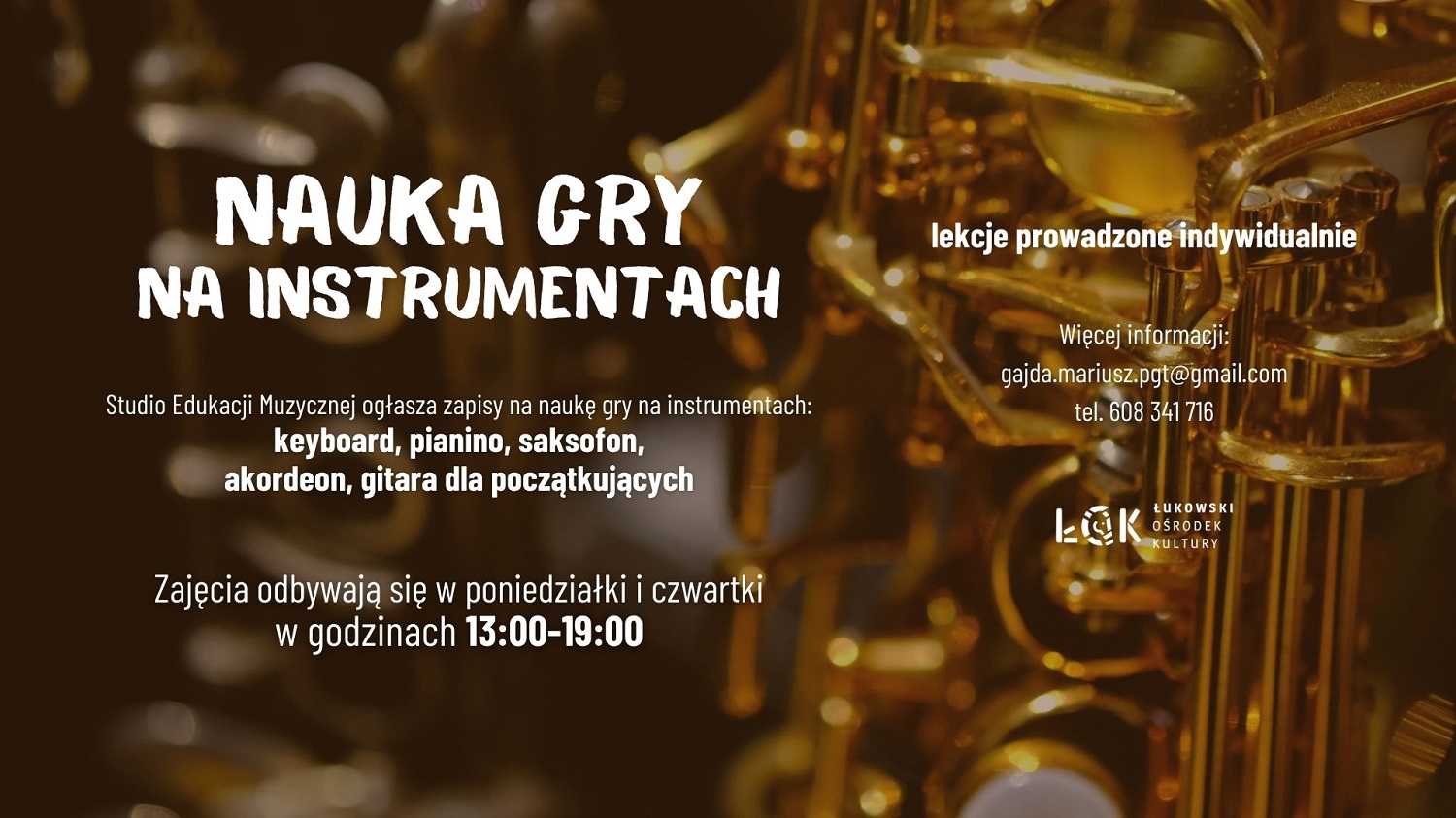 Nauka gry na instrumentach w ŁOK