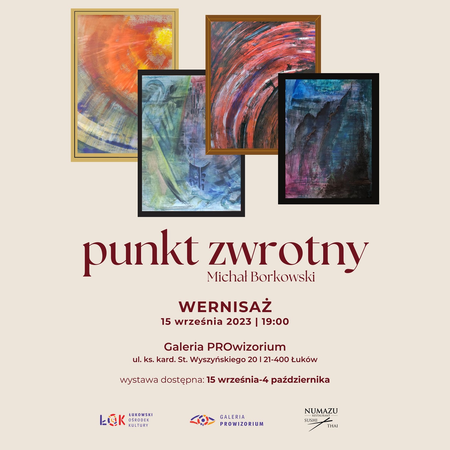Punkt zwrotny - wystawa w Galerii PROwizorium