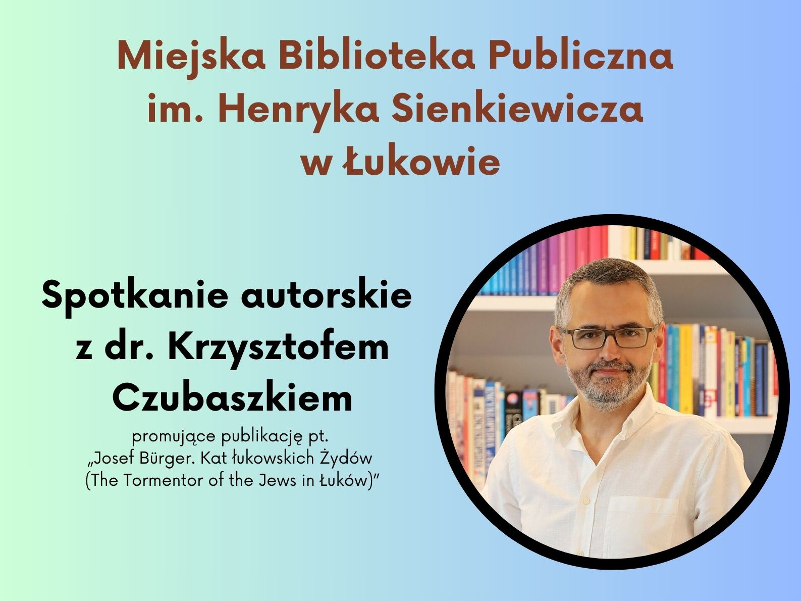 Spotkanie autorskie z Arturem Czubaszkiem