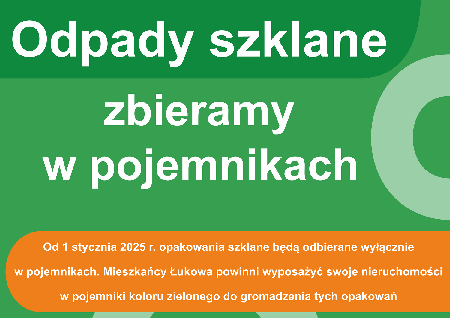 Zmiana sposobu odbioru opakowań szklanych
