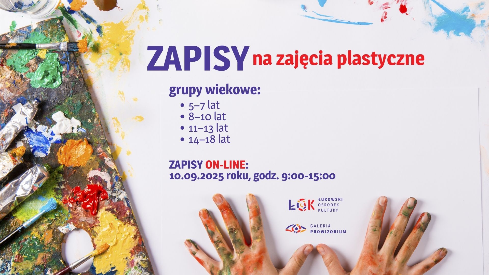 Zapisy na zajęcia plastyczne ŁOK