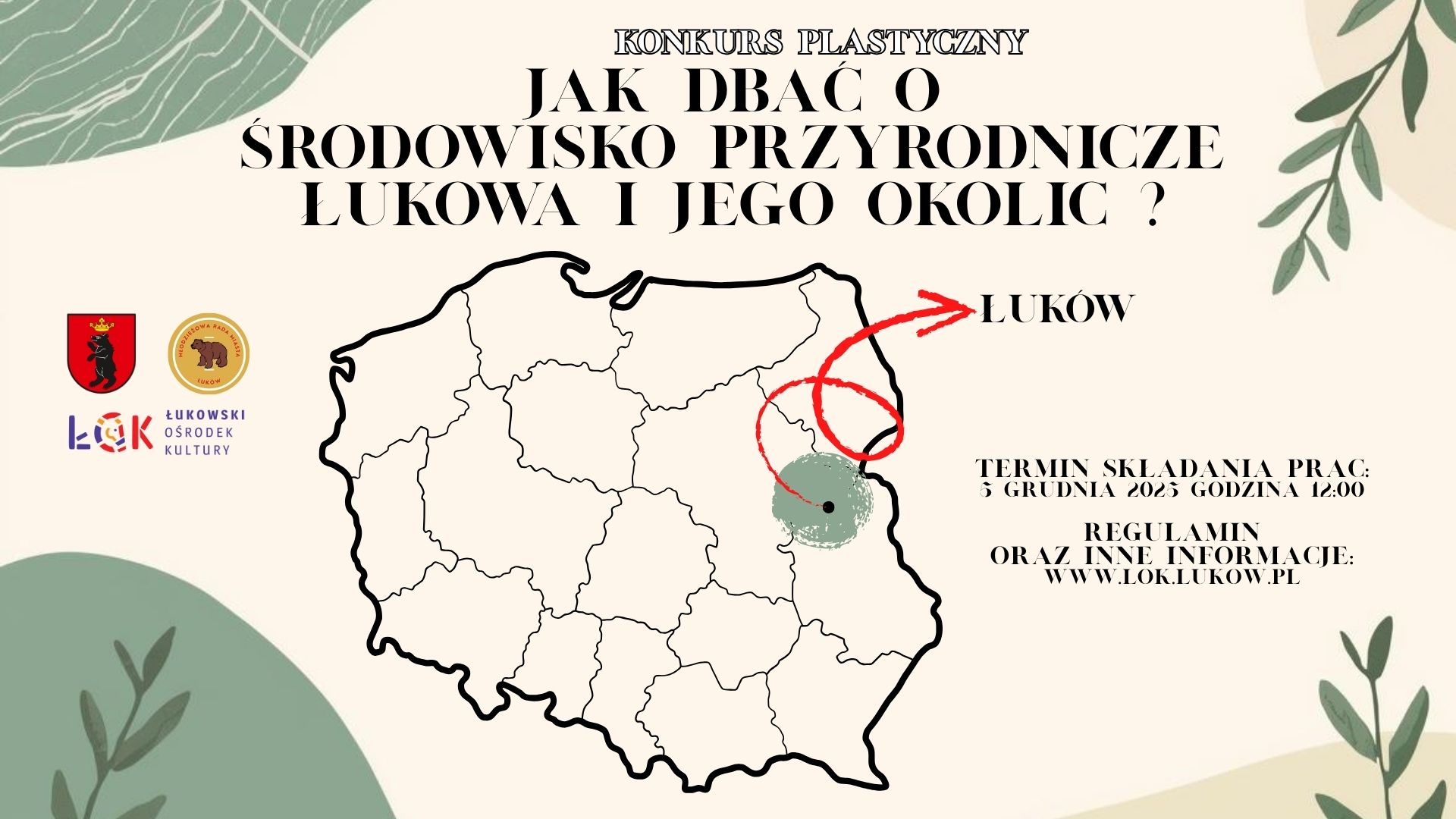 Konkurs plastyczny „Jak dbać o środowisko przyrodnicze Łukowa i jego okolic”