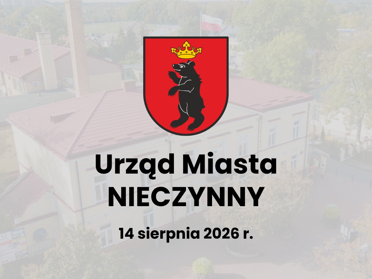 Urząd Miasta nieczynny 14 sierpnia