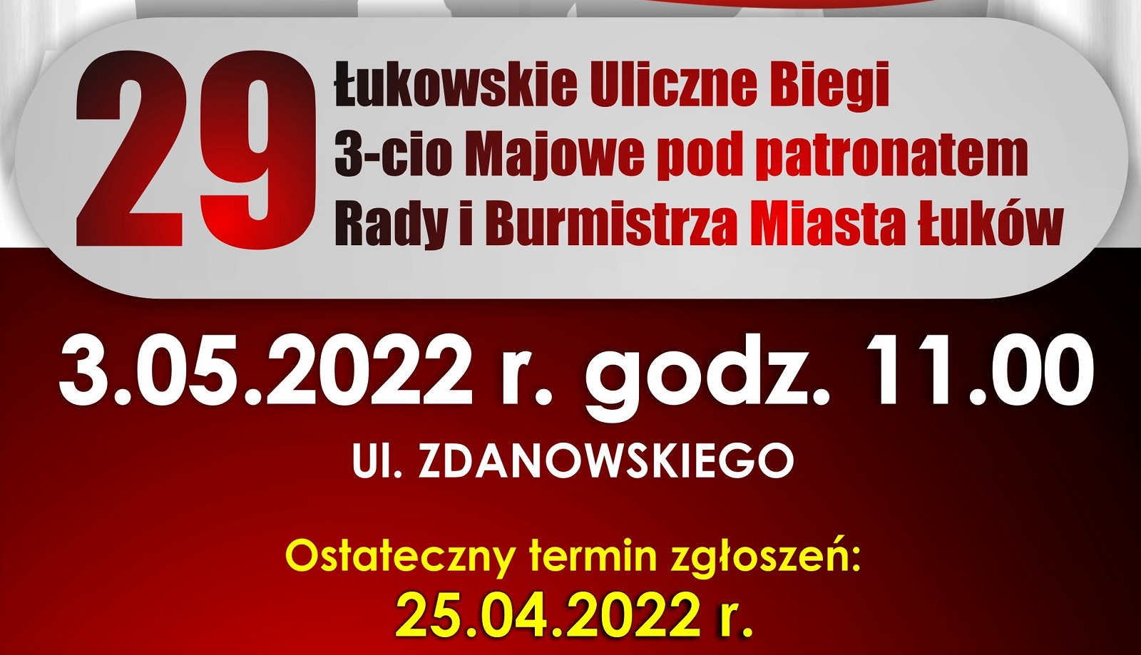 Ruszyły zapisy na biegi 3 Maja