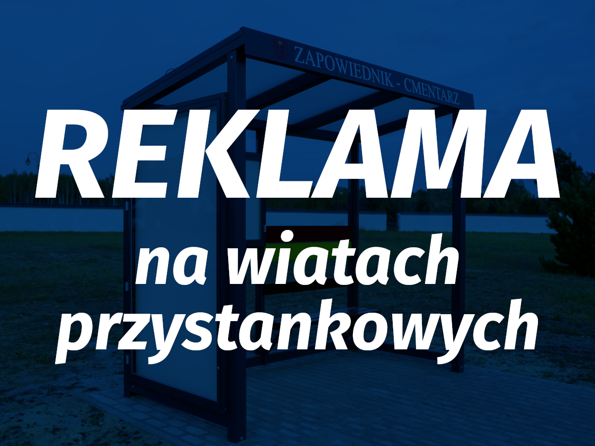 Reklama na wiatach przystankowych