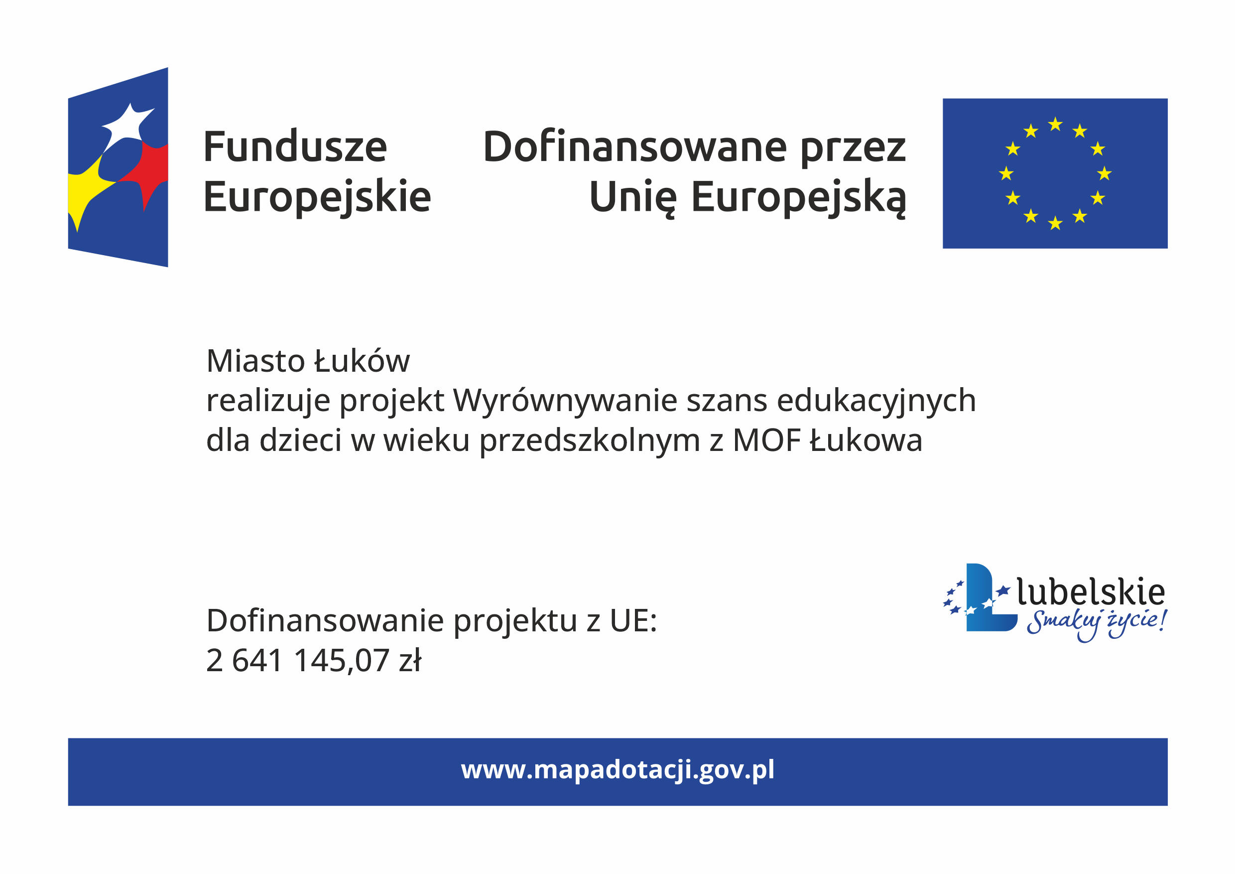 plakat A3 UE wyrownanie szans