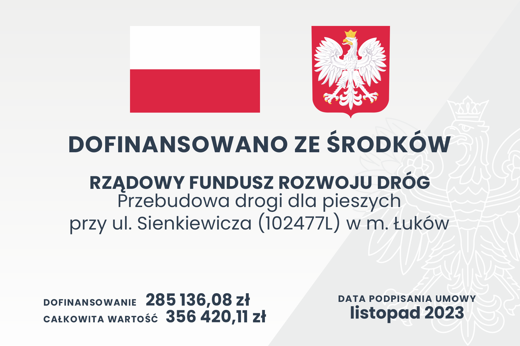 tablica RFRD2023 przebudowa Sienkiewicza aneks
