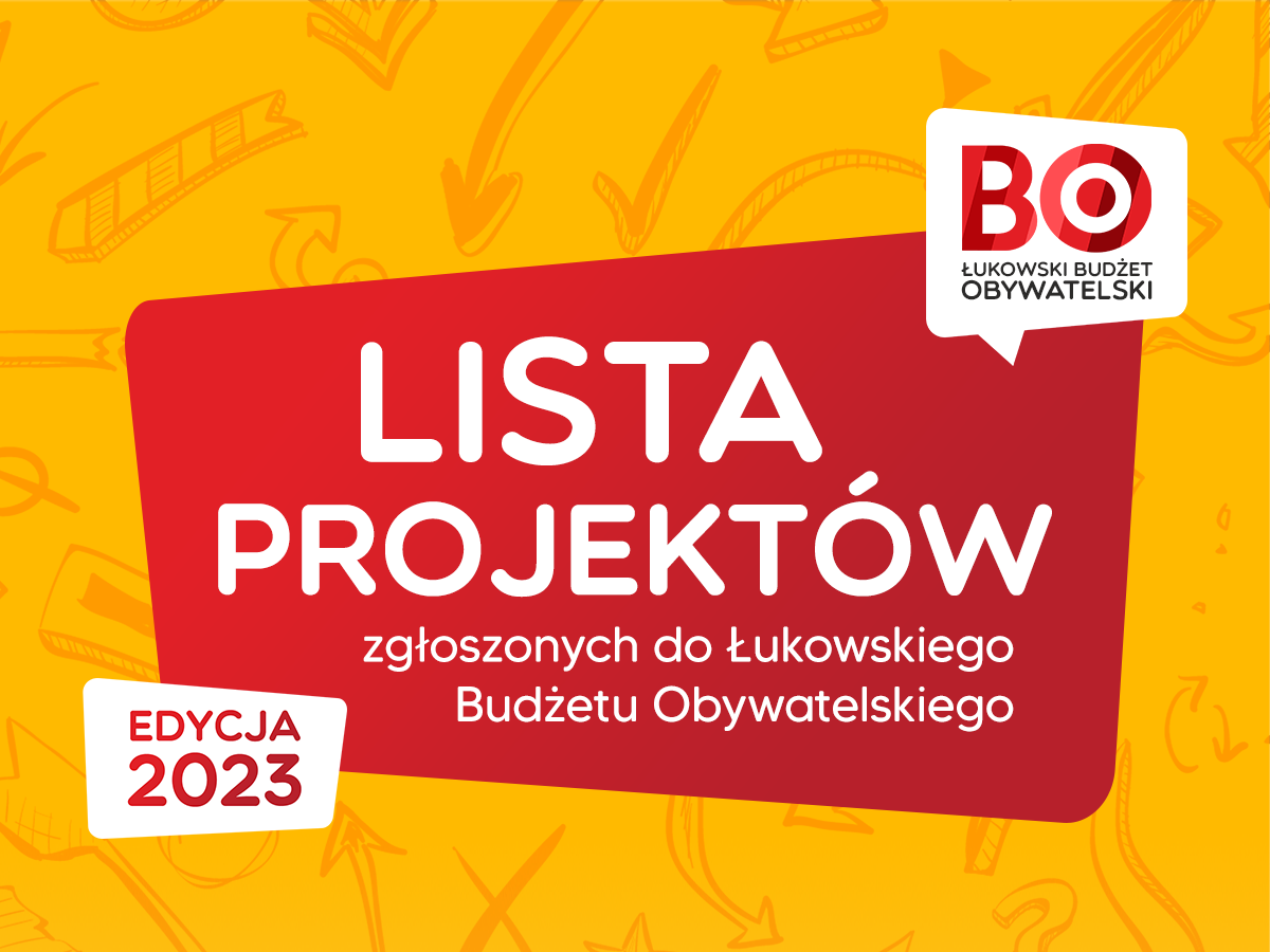 BO 2023: lista projektów zgłoszonych przez mieszkańców